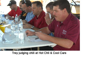 Judging Chili at Rocklin's Hot Chili & Cool Cars